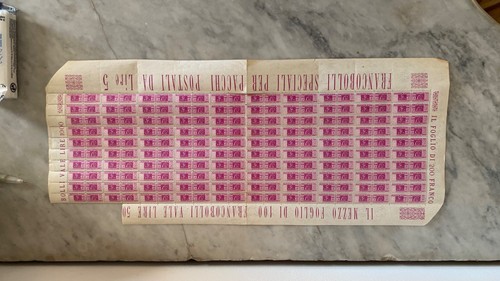 Italia 1945 pacchi - 1945, postali