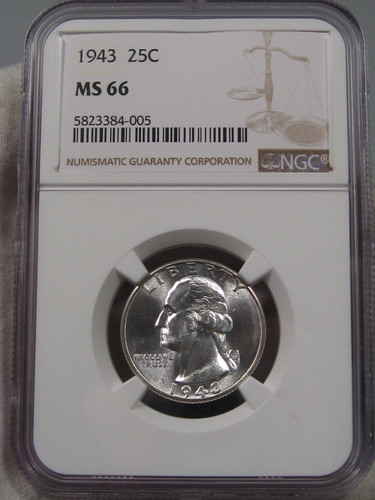 Gem 1943 argento washington - bu,