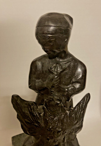 Antica scultura bronzo di - in,