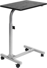 Tavolino Da Letto Con 4 Ruote Comodino Altezza Regolabile Tavolo Da Caffè Carrel