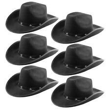 CAPPELLO DA COWBOY BORCHIATO STELLA NERA WILD WEST ABITO FANTASIA CONFEZIONE ALL'INGROSSO COWGIRL