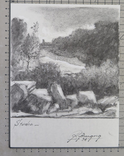 Disegno vintage firmato - disegno,