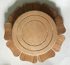 SOTTOPENTOLA SOTTOPIATTO TAGLIERE  LEGNO MASSELLO INTAGLIATO A MANO