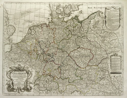Germania originale incisione - germania,