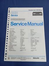 CASSETTE Deck PHILIPS 70FC650 Vintage SERVICE MANUAL ORIGINALE Schemario REPAIR