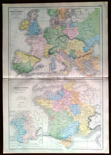 Carta geografica antica europa - geografica,