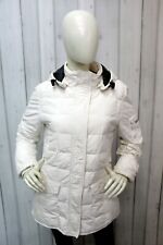 Giubbotto Woolrich Donna Taglia L Bianco Blizzard Jacket Cotone Giubbino Woman 