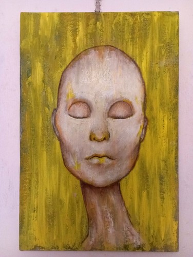 Quadro pittura olio - , su