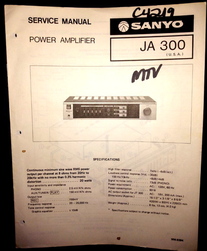 Amplificatore potenza sanyo - amplificatore,