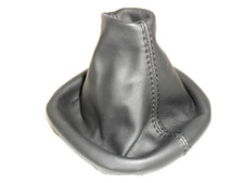 CUFFIA LEVA CAMBIO compatibile con  VW PASSAT B5 in VERA PELLE NERA NEW