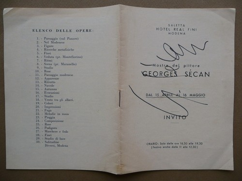 Autografo geroges secan - geroges,