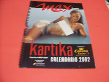 CALENDARIO  MAX  ANNO 2002  CON KARTIKA   IN OTTIMO STATO 