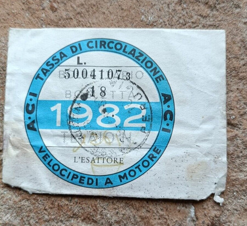 Bollo aci 1982 per - aci,