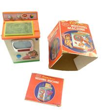 vintage gioco di latta VINTAGE REDBOX WASHING MACHINE LAVATRICE GIOCATTOLO