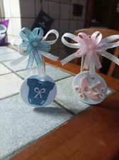 Portaconfetti in vetro battesimo o nascita  con calamita Set 15 pz col a scelta