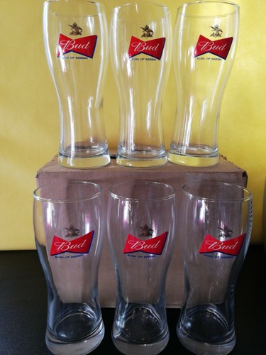 Bud bicchieri boccali vetro - bud,