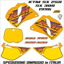 KTM SX 1996 250-300 KIT grafiche in kristal con portanumeri