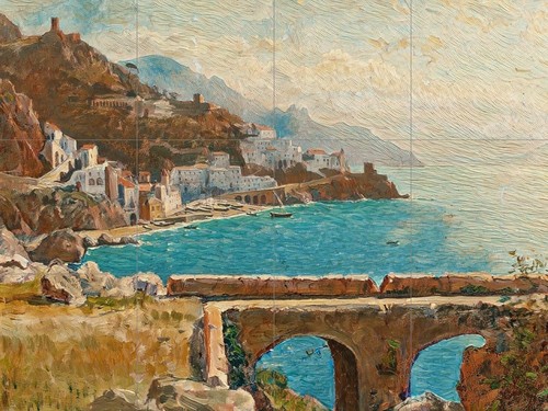 Pannello ceramica mosaico - , di