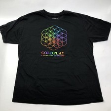T-shirt nera Coldplay A Head