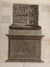 Piranesi Colonna Antonina Acquaforte Originale  Stampa Antica Roma 