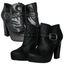 Replay Prais Plateau Stivaletti Tacco Alto Ankle Boots Donna Taglia 40