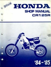 Manuale Officina Service Manual Honda CR 125 1984 1985 [ENG]