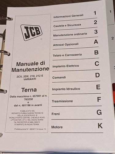 Jcb terna 2cx - terna, 210