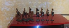 STOCK - LOTTO - NR. 7 SOLDATINI IN LEGNO - SCALA 1/32 CIRCA - VINTAGE