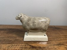 Statuina Vintage Ceramica Segale di Pecora Ceramica Inghilterra Becara Design Da Collezione Nuova