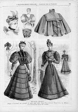 Stampa antica moda DONNE CON