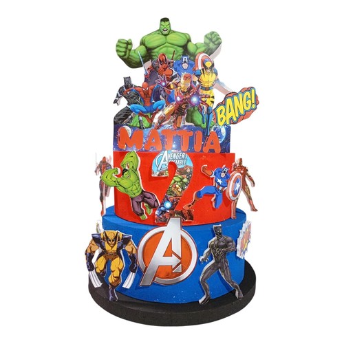 Torta scenografica marvel - torta,
