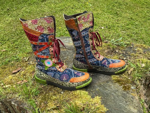 Stivali biker patchwork - stivali,