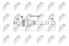 NTY NPW-CH-021 Drive Shaft for