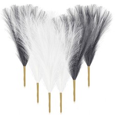  6 Pz Simulazione Pampas Erba Manico Corto Pampa Artificiale Erba Soffice