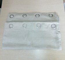 n. 2 Tende in lino beige chiaro per arredamento moderno in soggiorno e/o camera
