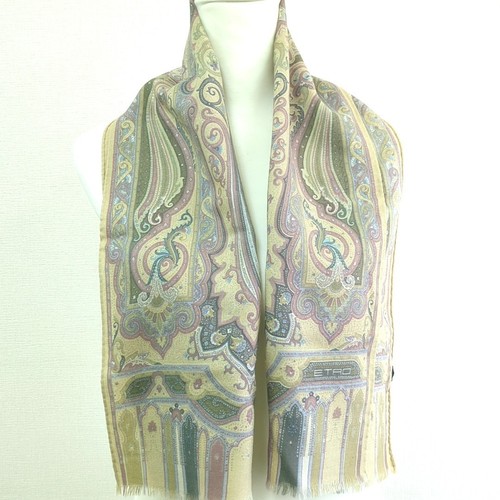Etro sciarpa lana seta - etro, 70%