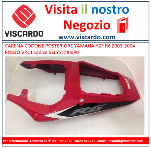 Carena codone posteriore rosso - codone,