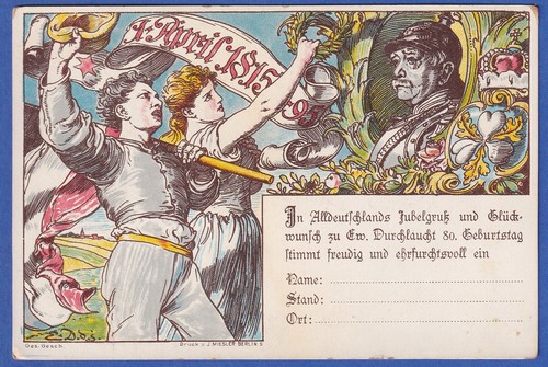 Cartolina epoca germania - d'epoca,