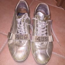 PACIOTTI 4US SNEAKERS ORO Misura 39 LOGO IN STRASS