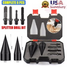 Trapano avvitatore a cono spaccalegna 6 spaccalegna alta velocità torsione legna da ardere