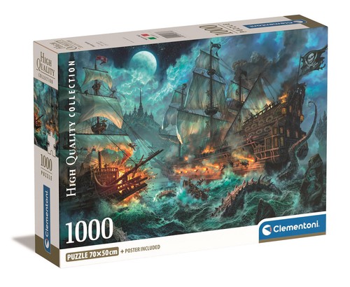 Pirates battle puzzle 1000 - pirates,
