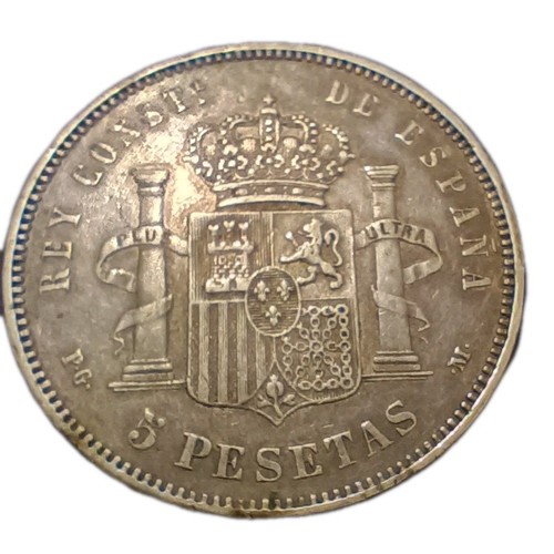 Spagna pesetas 1892 bb - -,