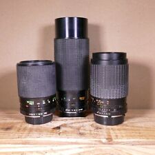 Pacchetto di 3 obiettivi Minolta attacco MD - 80-200 mm 70-210 mm 75-300 mm - fungo