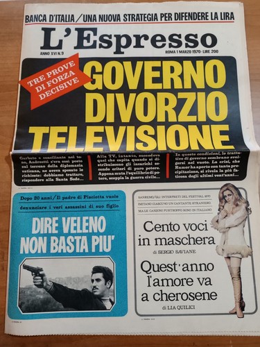 Espresso 1970 il - il, caso
