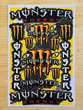 Adesivo Kit Foglio Monster Energy Rosso Lattine Effetto 3d SUPERCROSS Casco 46