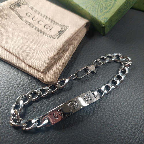 Bracciale gucci argento ghost - bracciale,