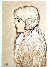 Gustav klimt litografia coa - litografia,