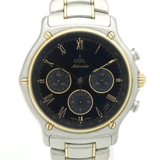 Ebel 1911 El Primero Automatic Chronograph 1134901 Steel and Gold Black Dial