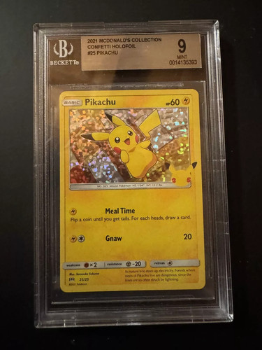 Bgs mint 2021 pikachu holo - bgs,