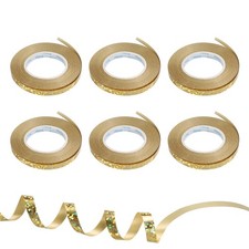 Arricciatura Nastro arricciato Palloncino Corda 5mm 10m 6 Rotolo Oro